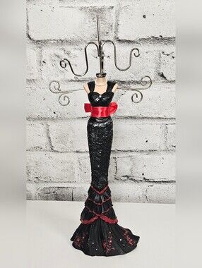 Elegant Lady Dress Jewelry Stand Necklace Holder Organizer Display 15"